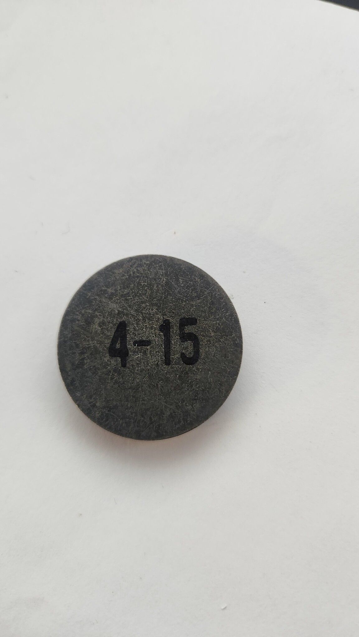 Ventil Shims / Ventiljusterbricka 4,15mm