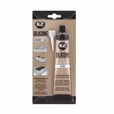 Silikon högtemperatur +204°C transparent 85g tub