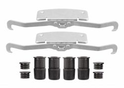 Monteringssats bromsbelägg + tillbehör fram Volvo S80, V70, XC70 med 336mm bromsskiva