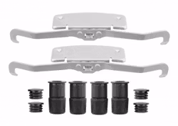 Monteringssats bromsbelägg + tillbehör fram Volvo S80, V70, XC70 med 336mm bromsskiva