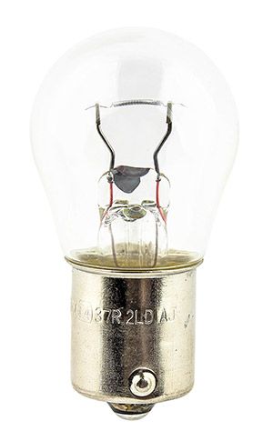 Vit BAU15s Glödlampa 12V 21W (P21W) v1