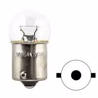 Vit BA15s Glödlampa 12V 21W R5W E13