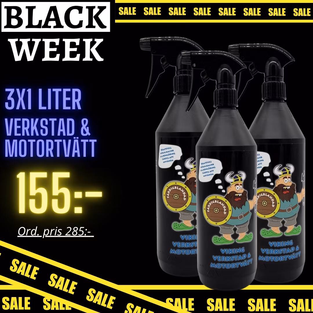 3x1 Viking Verkstad & Motortvätt - Klar att använda! * BLACK WEEK * (Pris gäller denna artikel)