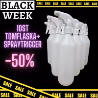 10-PACK Tomflaska med Spray Trigger * BLACK WEEK * (Pris gäller denna artikel)