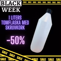 Tomflaska med skruvkork * BLACK WEEK * (Pris gäller denna artikel)