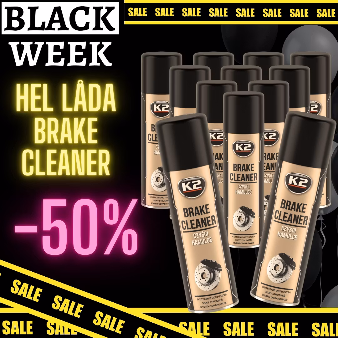 HEL LÅDA 12st Brake Cleaner / Bromsrengöring á 500 ml * BLACK WEEK * (Pris gäller denna artikel)