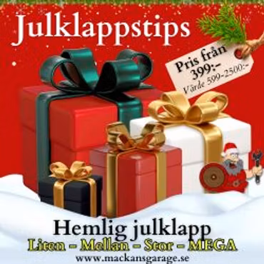 HEMLIG JULKLAPP - 4 olika storlekar