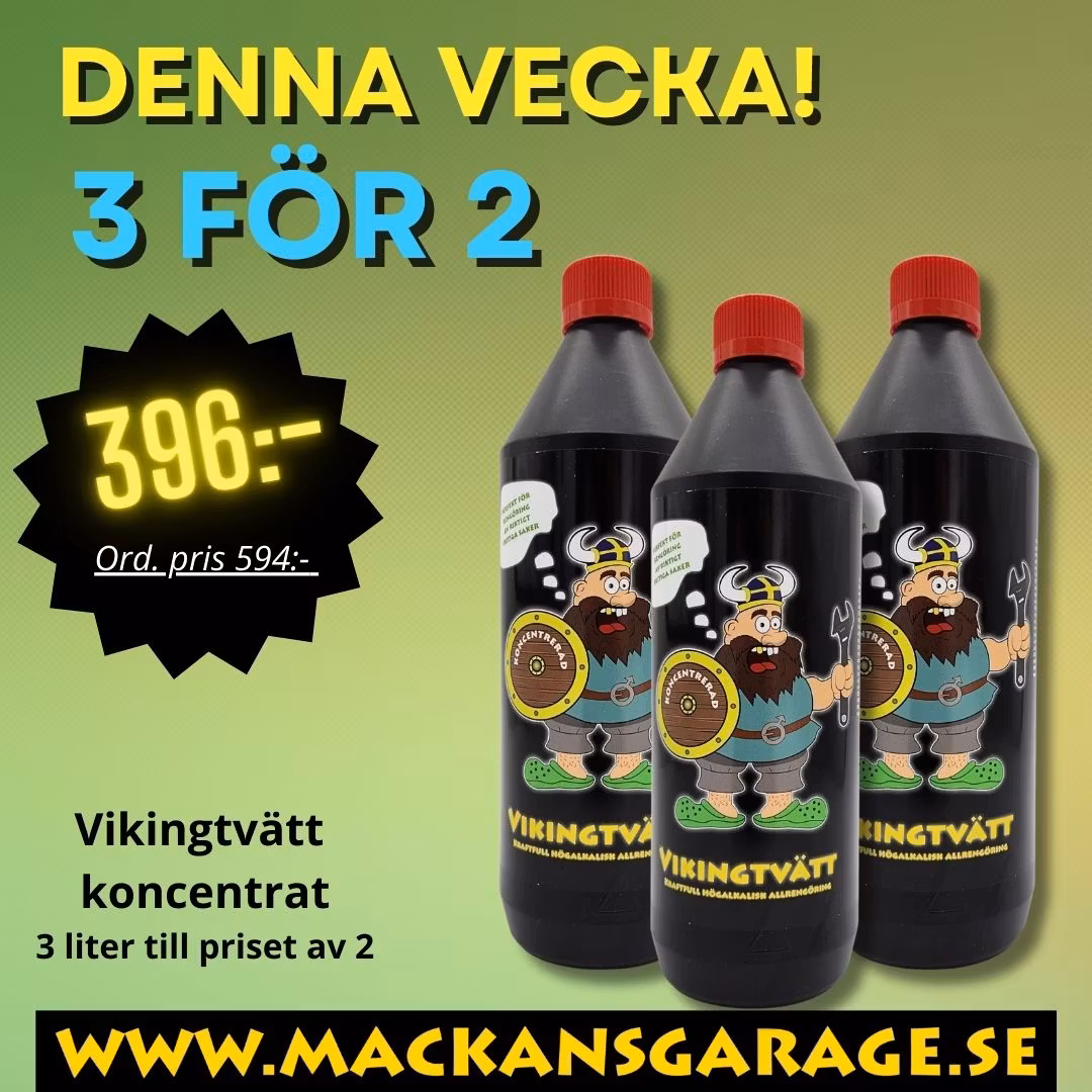 3 för 2 VIKINGTVÄTT - Högalkaliskt rengöringsmedel i koncentrat