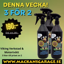 3 för 2 VIKING Verkstad & Motortvätt - Klar att använda!