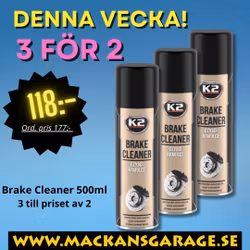 3 för 2 - K2 Brake Cleaner / Bromsrengöring 500 ml