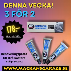3 för 2 Renoveringspasta till strålkastare