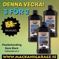 3 för 2 Plastbehandling K2 BONO BLACK 500g x3