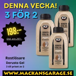 3 för 2 Rostlösare Derusto GEL 250ML x3
