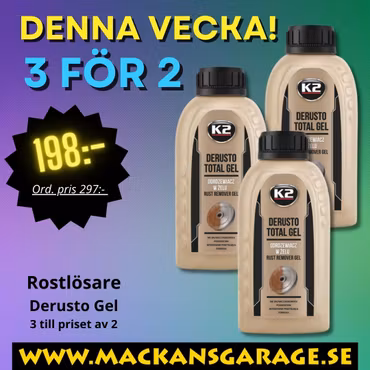 3 för 2 Rostlösare Derusto GEL 250ML x3