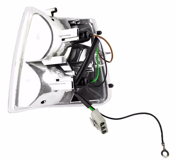 Vit styling blinkers höger fram Volvo 240