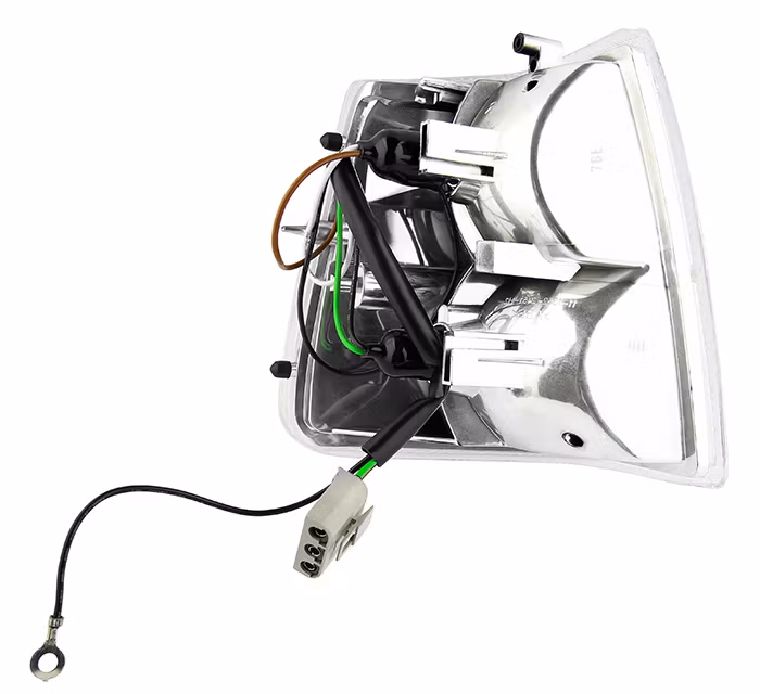 Vit styling blinkers vänster fram Volvo 240