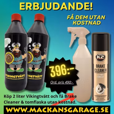 VIKINGTVÄTT 2 liter + Gratis Brake Cleaner & tomflaska med trigger