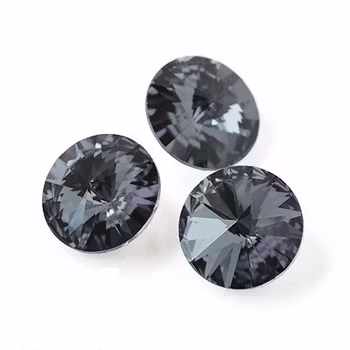 Örhängen Sweet Swirls med Graphite Swarovski kristaller