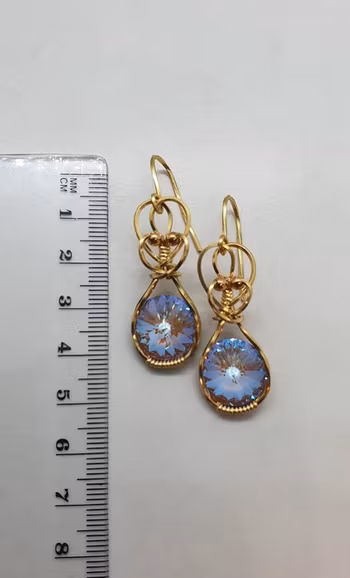 Örhängen Sweet Swirls med Cappuccino DeLite Swarovski kristaller