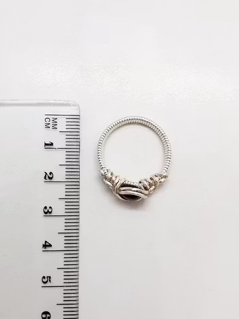 (Såld) Ring med svart agat