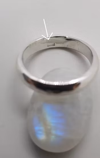Ring av hamrat 925 sterling silver