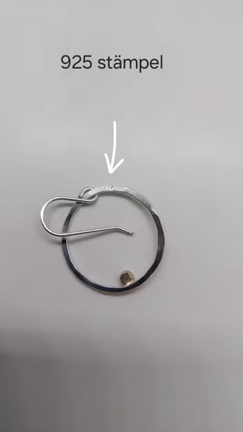 Örhängen Cirkel i 925 sterlingsilver med små silverkulor