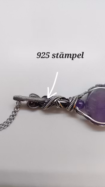 Halsband Delicious Double i 925 sterlingsilver med ametist och lila kubisk zirkonia
