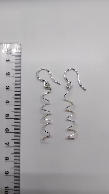 Örhängen Swirl i 925 sterlingsilver