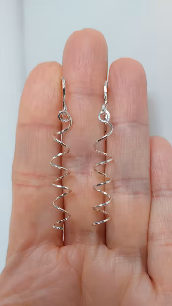 Örhängen Swirl i 925 sterlingsilver