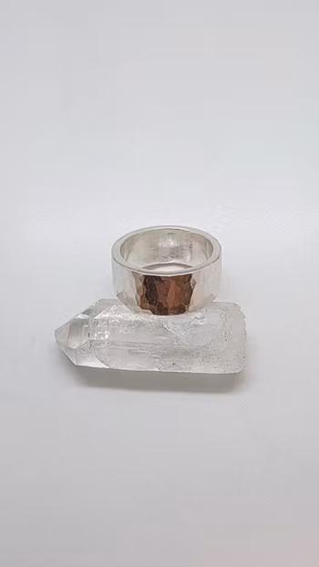 Ring Hammered i 925 sterlingsilver