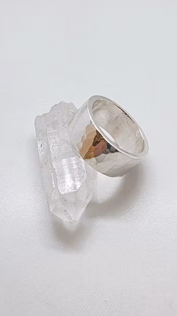 Ring Hammered i 925 sterlingsilver