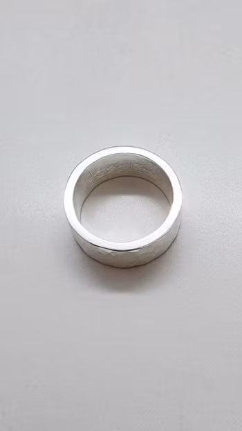 Ring Hammered i 925 sterlingsilver