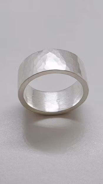 Ring Hammered i 925 sterlingsilver
