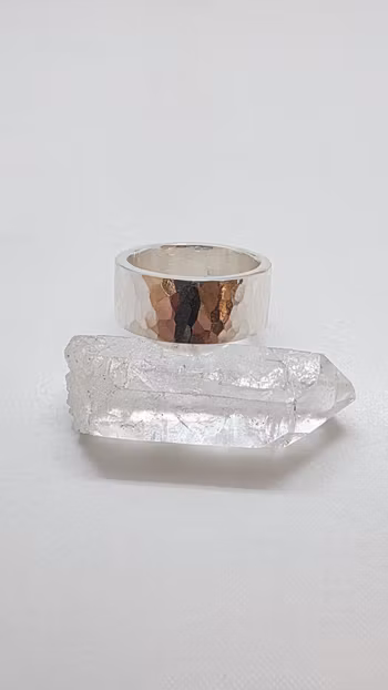 Ring Hammered i 925 sterlingsilver