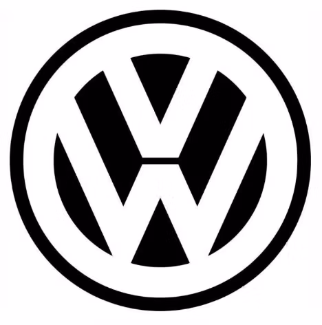 Dekal dekaler klistermärke vw volkswagen logga logo