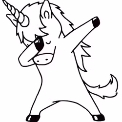 Dekal - Dabbing enhörning