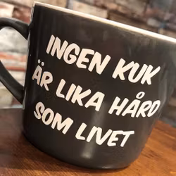 Dekal - INGEN KUK ÄR LIKA HÅRD SOM LIVET