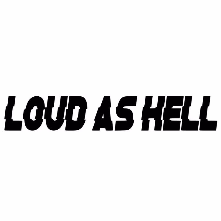 Dekal dekaler klistermärke loud as hell dbakuten