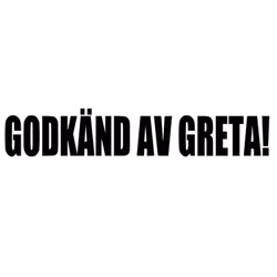 Dekal - GODKÄND AV GRETA!