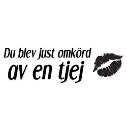 Dekal - Du blev just omkörd av en tjej