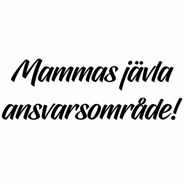 Dekal dekaler klistermärke  mammas jävla ansvarsområde mamma epa epatraktor traktor bil