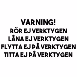 Dekal - Varning