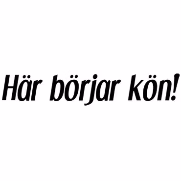 Dekal - Här börjar kön!