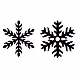 Snöflingor 6-pack