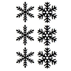 Snöflingor 6-pack