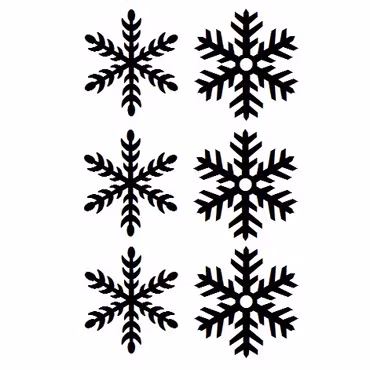 Snöflingor 6-pack
