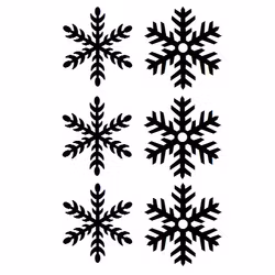 Snöflingor 6-pack