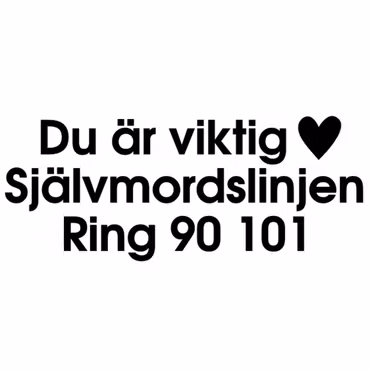 Dekal - Du är viktig