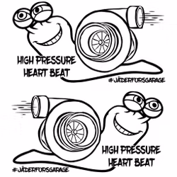 Dekal - x2 JÄDERFORS GARAGE SNIGEL