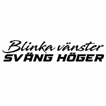 Dekal - Blinka vänster Sväng höger